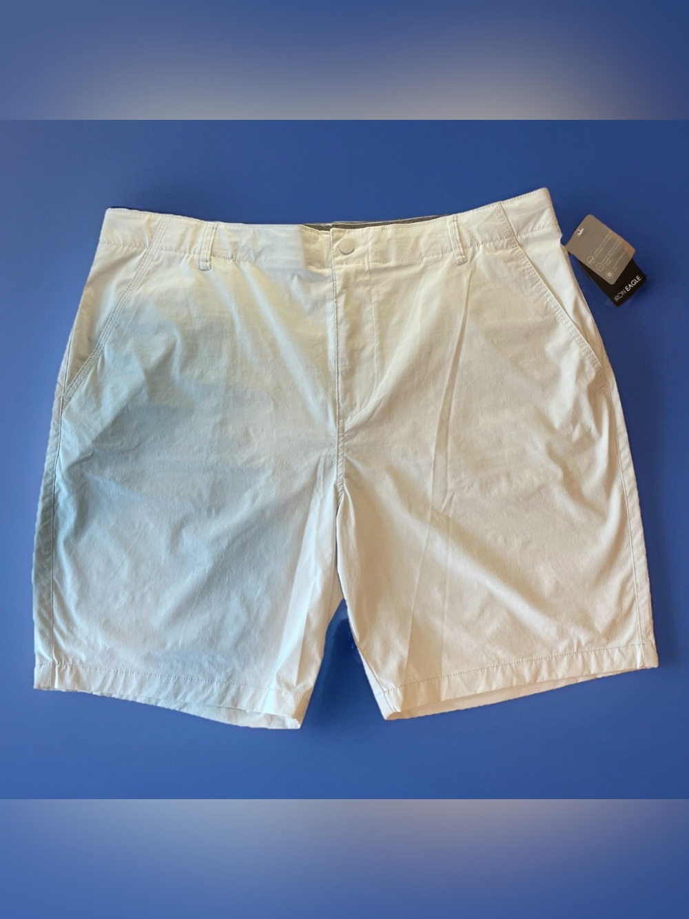 Iron Eagle Men's Performance Golf Shorts Size 40 Pale Blue NWT Stretch Wicking